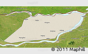 Shaded Relief 3D Map of Suibin, satellite outside