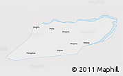 Silver Style 3D Map of Suibin, single color outside