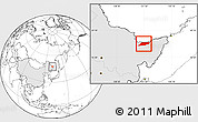 Blank Location Map of Suibin, highlighted country