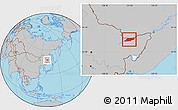 Gray Location Map of Suibin