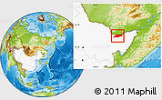 Physical Location Map of Suibin, highlighted country