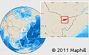 Shaded Relief Location Map of Suibin