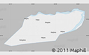 Gray Map of Suibin, single color outside