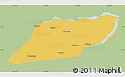 Savanna Style Map of Suibin, single color outside
