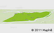 Physical Panoramic Map of Suibin, lighten