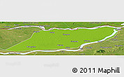 Physical Panoramic Map of Suibin, satellite outside
