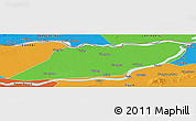 Political Panoramic Map of Suibin