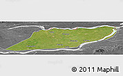 Satellite Panoramic Map of Suibin, desaturated
