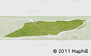 Satellite Panoramic Map of Suibin, lighten
