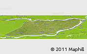 Satellite Panoramic Map of Suibin, physical outside