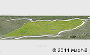 Satellite Panoramic Map of Suibin, semi-desaturated