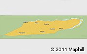 Savanna Style Panoramic Map of Suibin, single color outside
