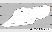 Gray Simple Map of Suibin, cropped outside