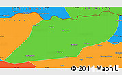 Political Simple Map of Suibin