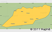 Savanna Style Simple Map of Suibin, cropped outside