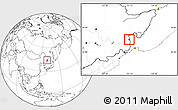 Blank Location Map of Suifenhe Shi