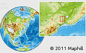 Physical Location Map of Suifenhe Shi