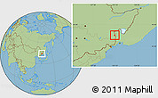 Savanna Style Location Map of Suifenhe Shi