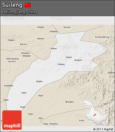 Classic Style 3D Map of Suileng