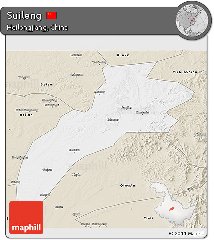 Classic Style 3D Map of Suileng