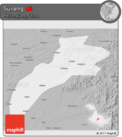 Gray 3D Map of Suileng