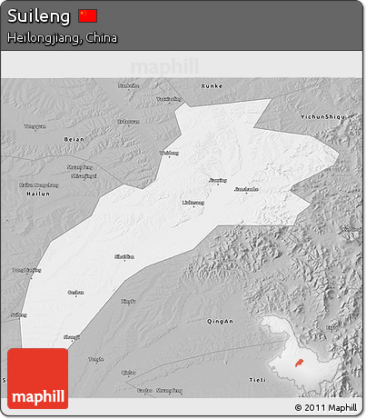 Gray 3D Map of Suileng