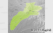 Physical 3D Map of Suileng, desaturated