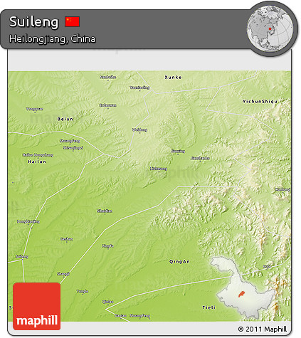 Physical 3D Map of Suileng