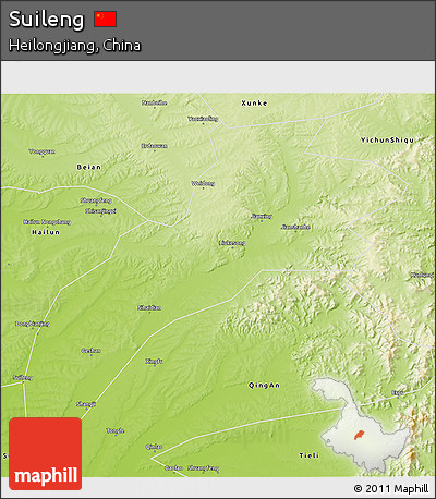Physical 3D Map of Suileng