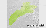 Physical 3D Map of Suileng, lighten, desaturated