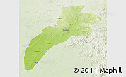 Physical 3D Map of Suileng, lighten