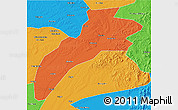 Political 3D Map of Suileng