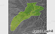 Satellite 3D Map of Suileng, desaturated