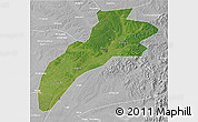Satellite 3D Map of Suileng, lighten, desaturated