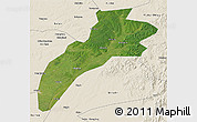 Satellite 3D Map of Suileng, shaded relief outside