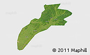 Satellite 3D Map of Suileng, single color outside