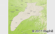 Shaded Relief 3D Map of Suileng, physical outside
