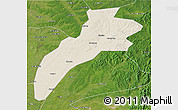 Shaded Relief 3D Map of Suileng, satellite outside