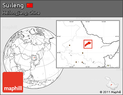 Blank Location Map of Suileng