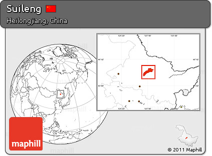 Blank Location Map of Suileng