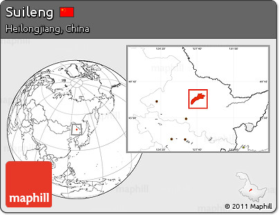Blank Location Map of Suileng