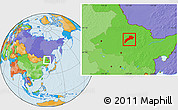 Political Location Map of Suileng