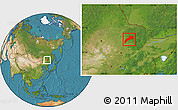 Satellite Location Map of Suileng