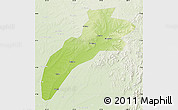 Physical Map of Suileng, lighten