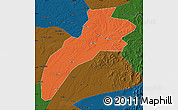 Political Map of Suileng, darken