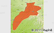 Political Map of Suileng, physical outside