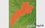 Political Map of Suileng, satellite outside