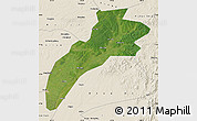 Satellite Map of Suileng, shaded relief outside