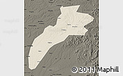 Shaded Relief Map of Suileng, darken