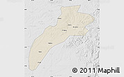 Shaded Relief Map of Suileng, lighten, desaturated